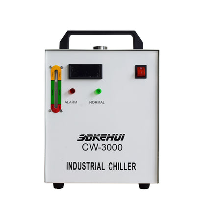 Sdkehui CW-3000/KH-6000/CW-5200/CW-6000 Industrial Water Chiller Cooler for Co2 Laser Engraver
