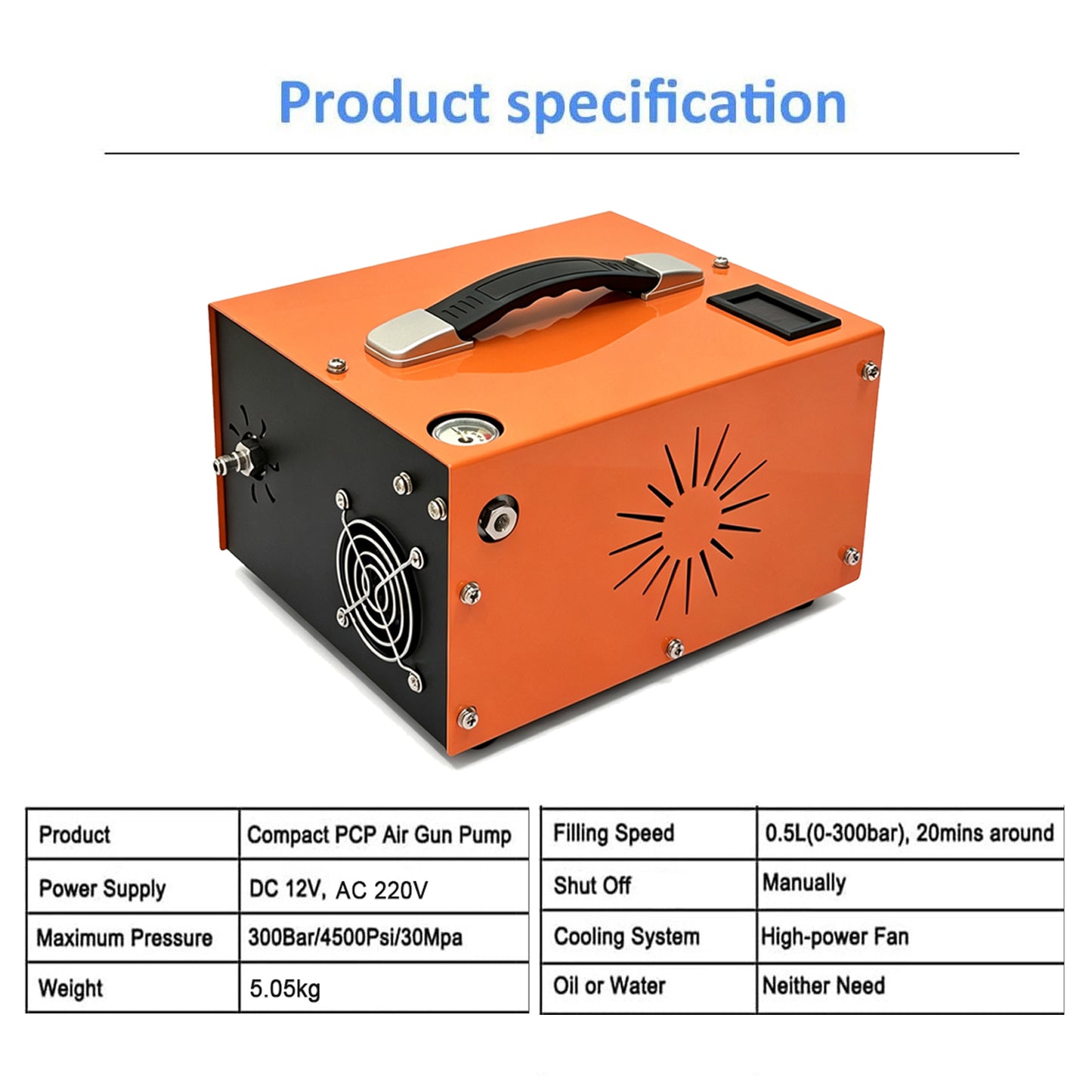 30MPa PCP Air Compressor Electric High Pressure Airgun 4500PSI Paintball Pumps