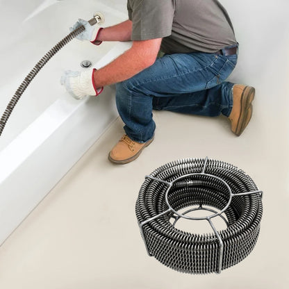 Pipe Cleaning Machine Coiled Spring 16 mm x 20 m  Pipe Cleaning Tool  Coil