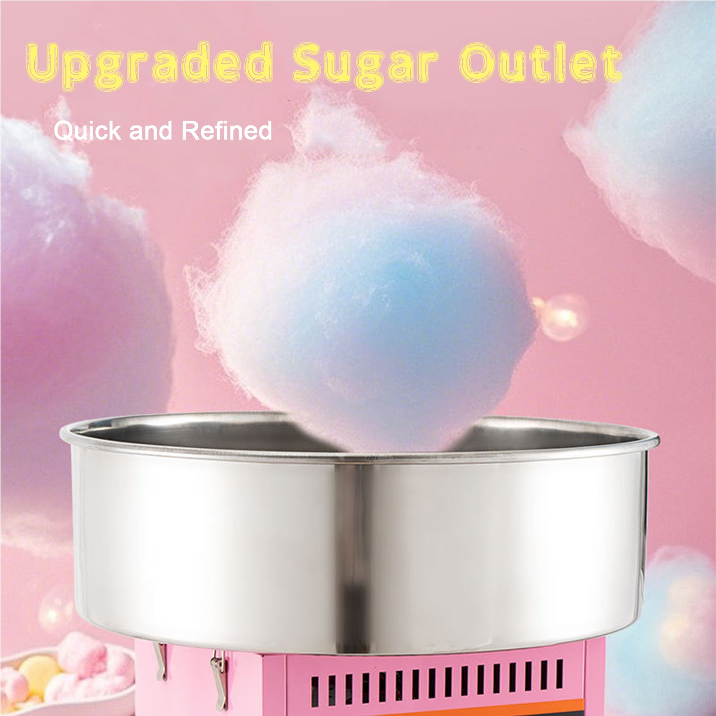 Commercial Electrical Cotton Candy Machine DIY Candy Floss Maker 0-300 ℃