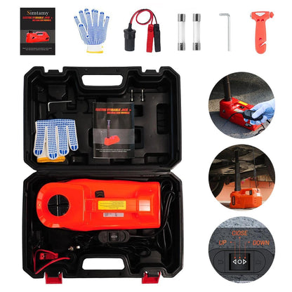5 Ton Electric Car Jack, Lifting Range 15-45cm, 12V Portable Hydraulic Jack Kit, for Car Repair Vehicle Maintenance Roadside Assistance Use